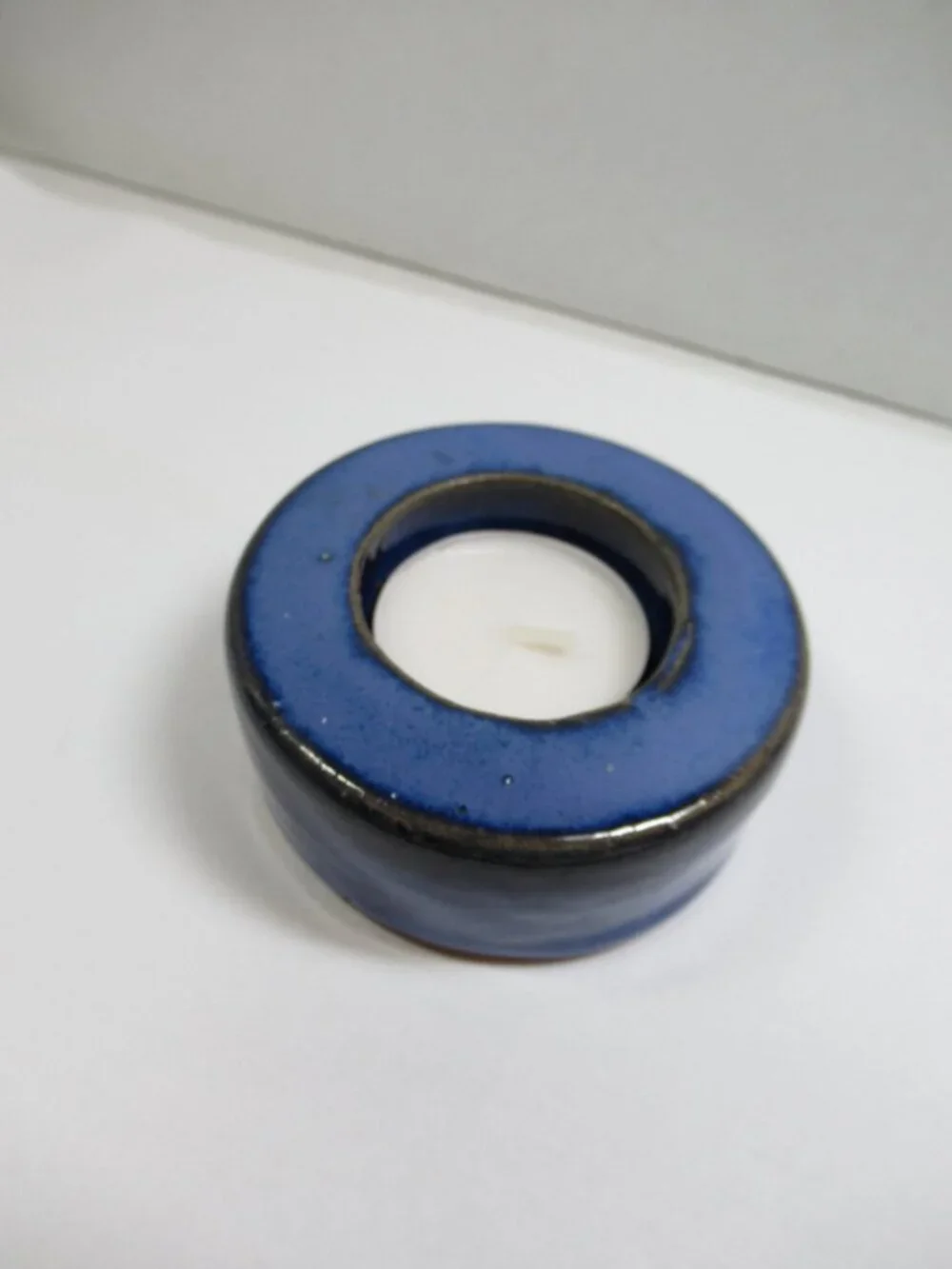 Blue Pottery tealight holder